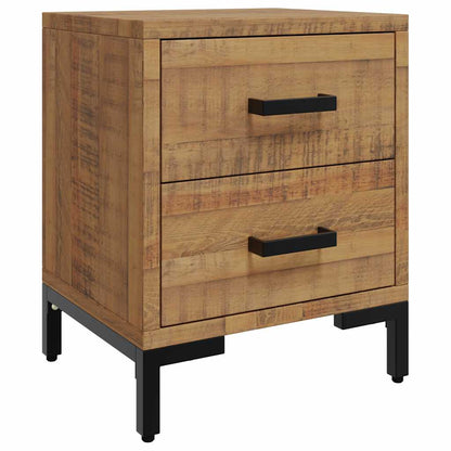 vidaXL Tables de chevet 2 pcs 36x30x45 cm bois de pin massif