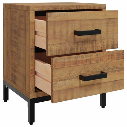 vidaXL Tables de chevet 2 pcs 36x30x45 cm bois de pin massif