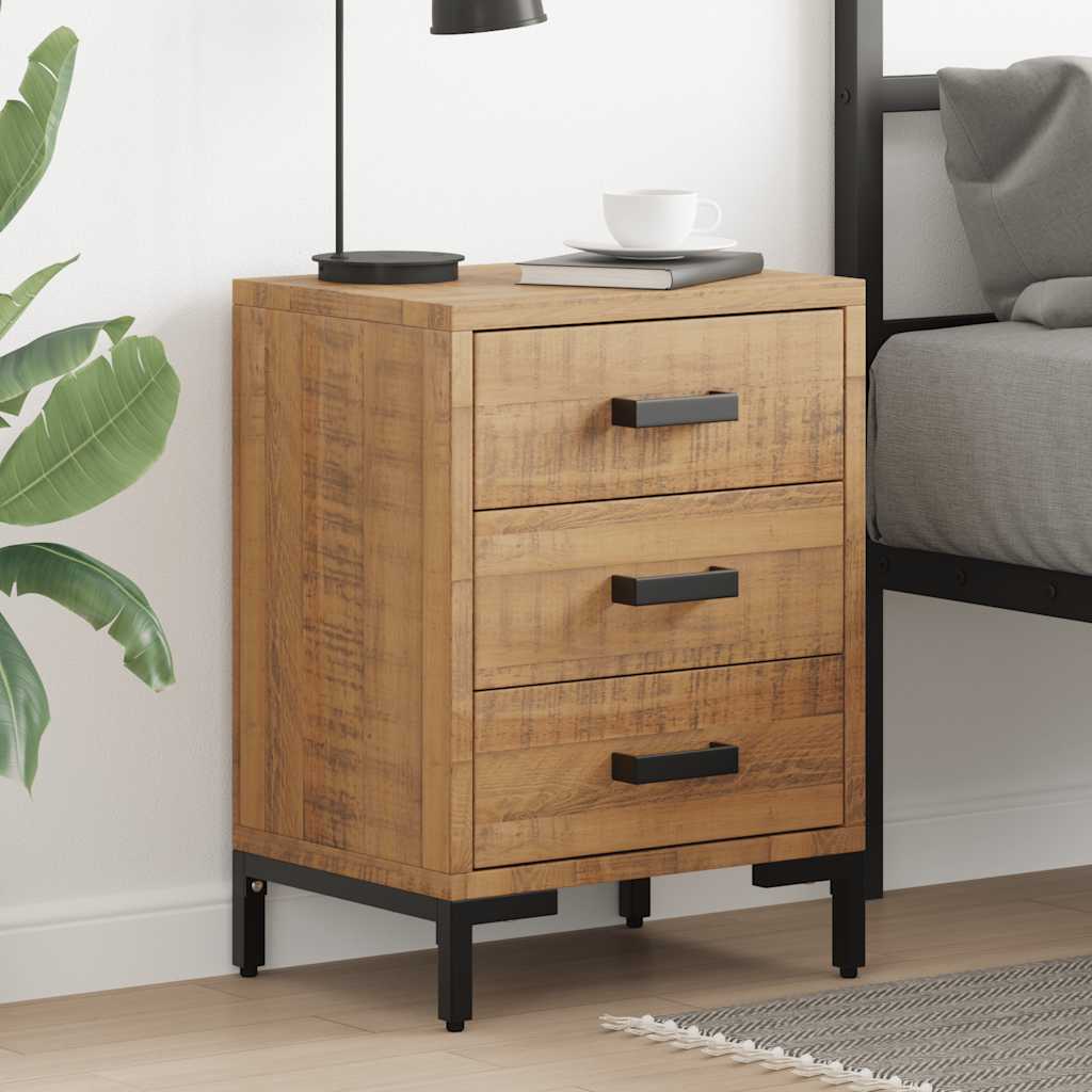 vidaXL Tables de chevet 2 pcs 40x30x55 cm Bois de pin massif