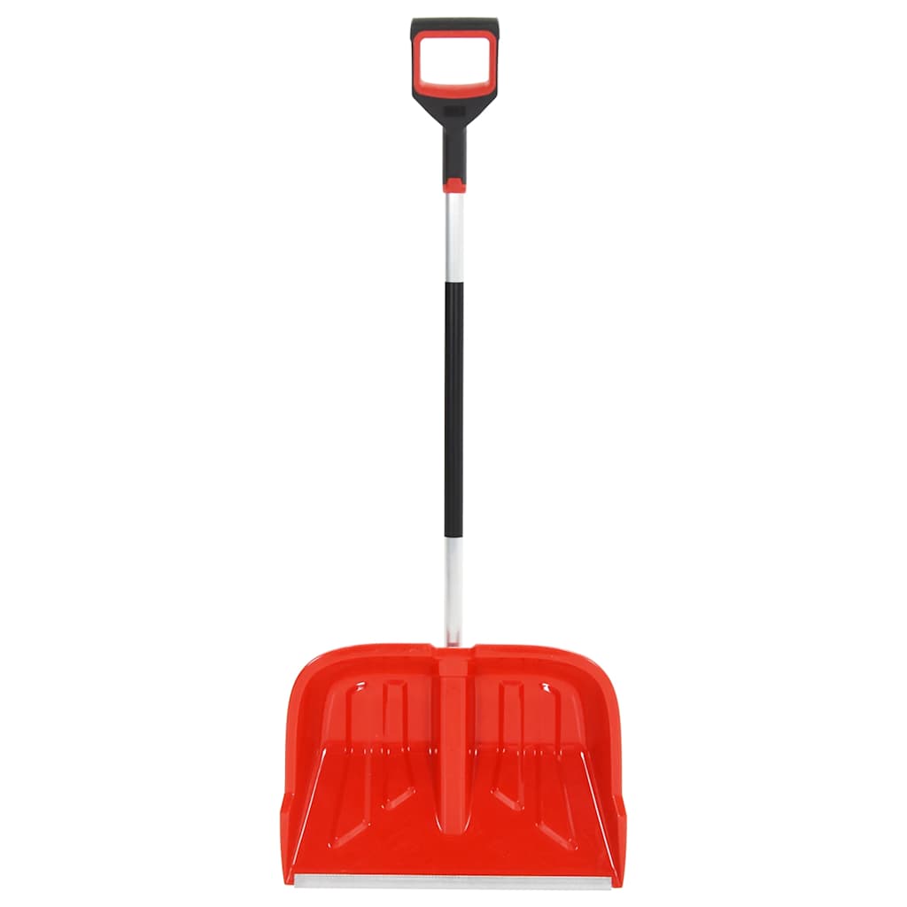 vidaXL Schneeschaufel Rot 136 cm Aluminium