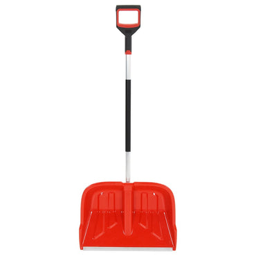 vidaXL Schneeschaufel Rot 136 cm Aluminium