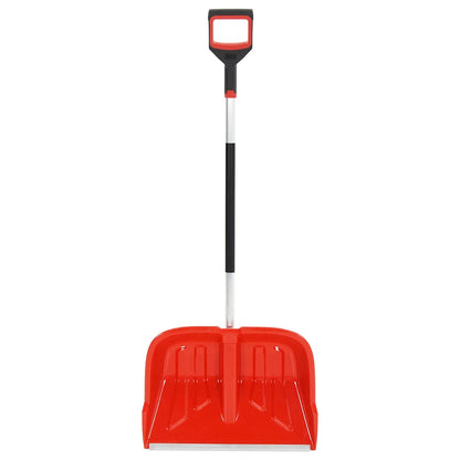 vidaXL Schneeschaufel Rot 136 cm Aluminium
