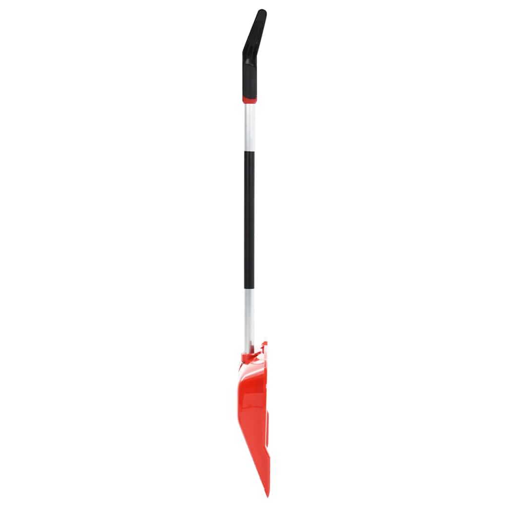 vidaXL Schneeschaufel Rot 136 cm Aluminium