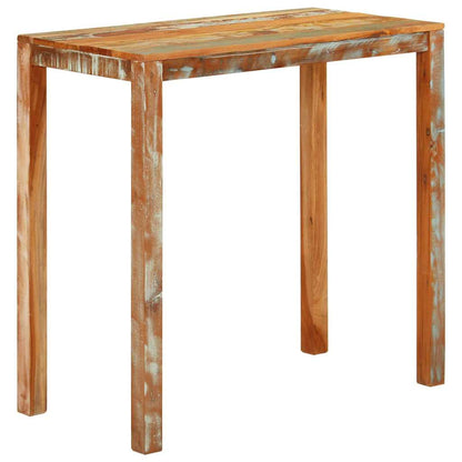 vidaXL Table de bar 112x55x108 cm bois de récupération massif