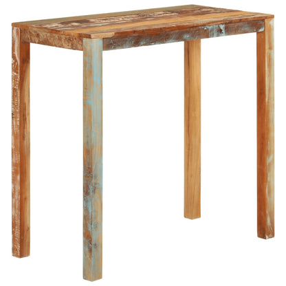 vidaXL Table de bar 112x55x108 cm bois de récupération massif