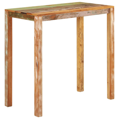 vidaXL Table de bar 112x55x108 cm bois de récupération massif