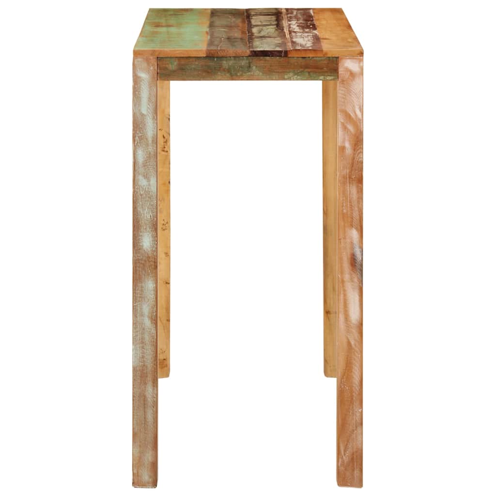 vidaXL Table de bar 112x55x108 cm bois de récupération massif
