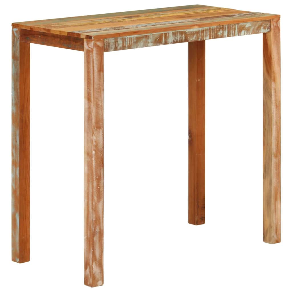 vidaXL Table de bar 112x55x108 cm bois de récupération massif