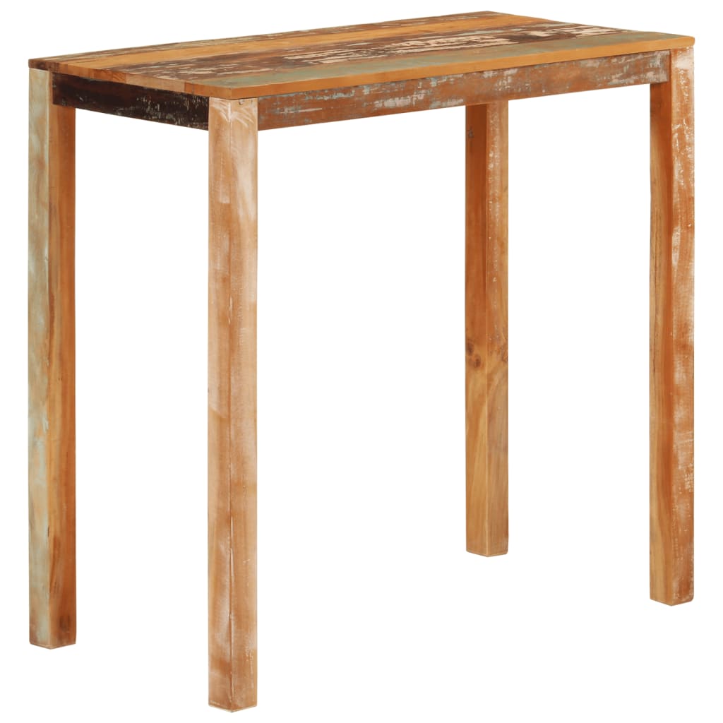 vidaXL Table de bar 112x55x108 cm bois de récupération massif