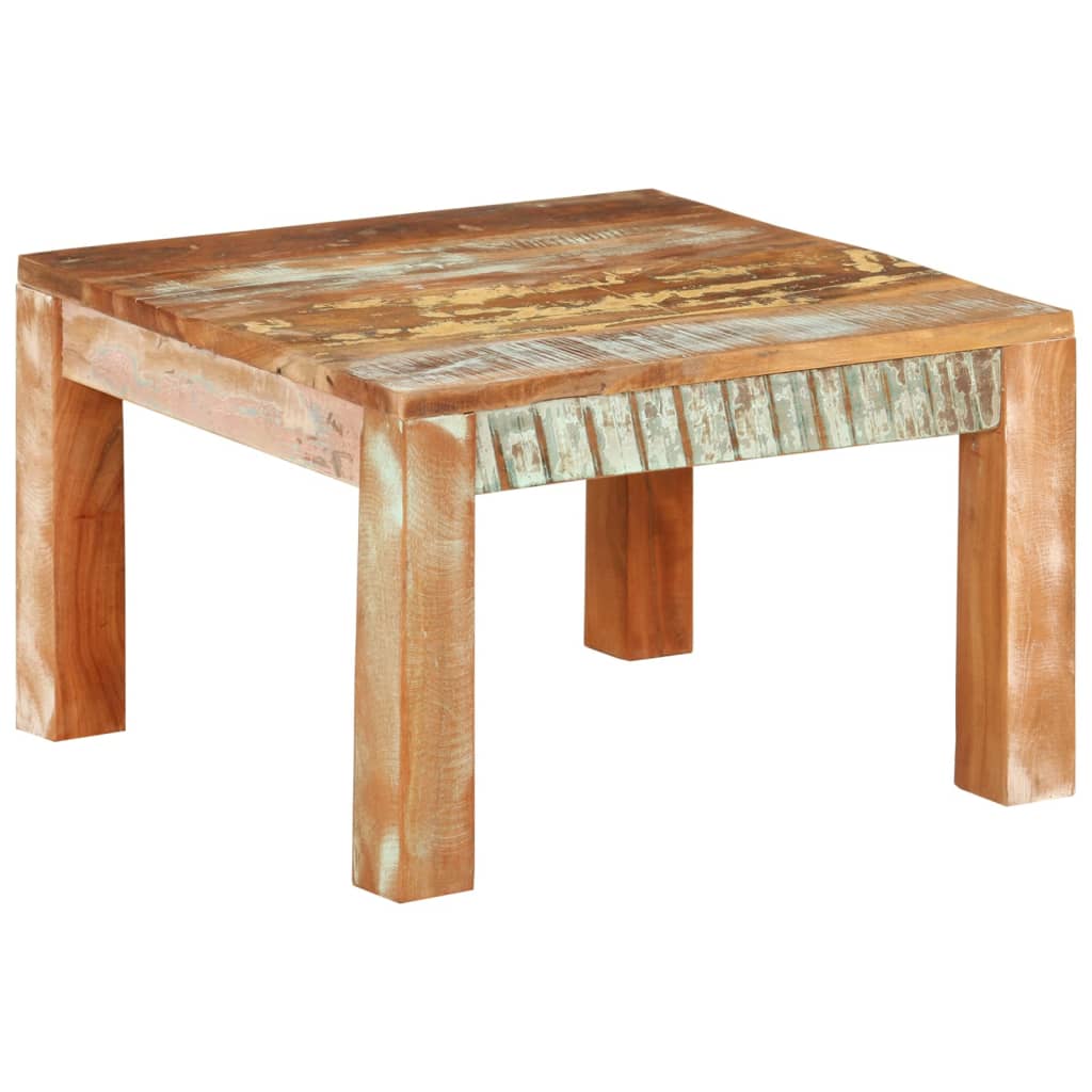 vidaXL Couchtisch 55x55x35 cm Altholz Massiv