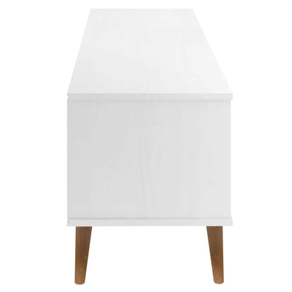 vidaXL Meuble TV MOLDE blanc 158x40x49 cm pin massif