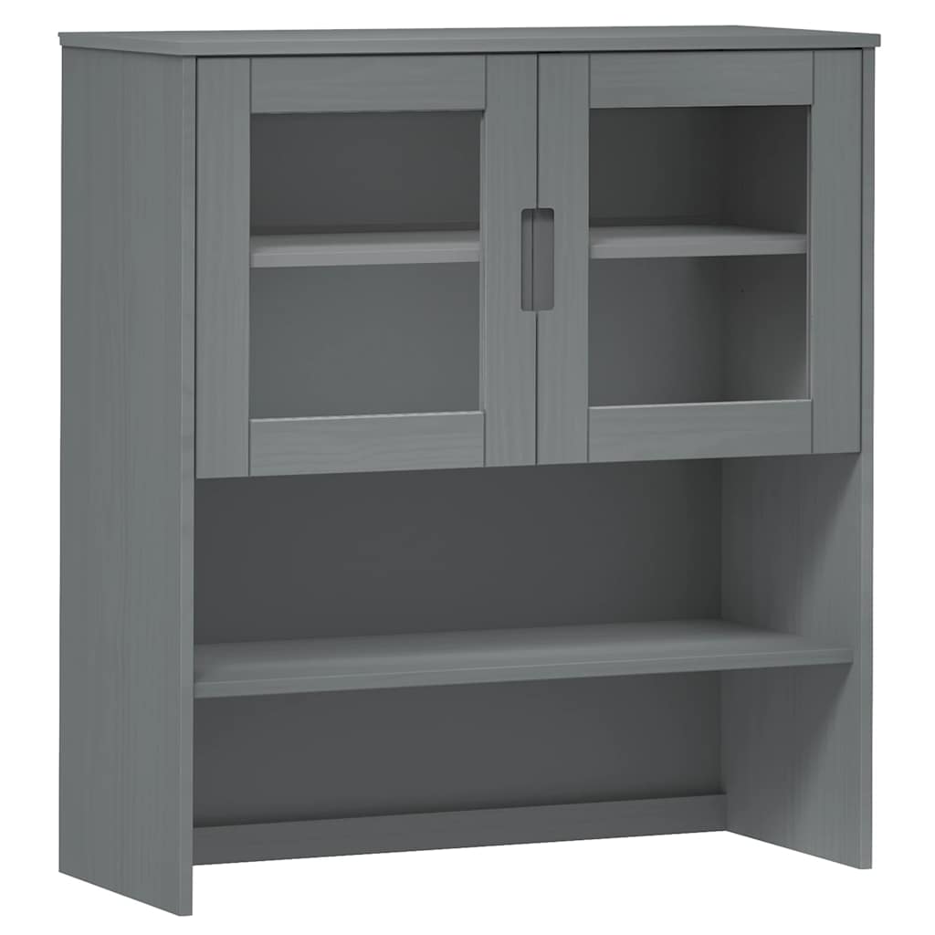 vidaXL Sur-Buffet MOLDE Gris 90x35x100 cm Bois de pin massif