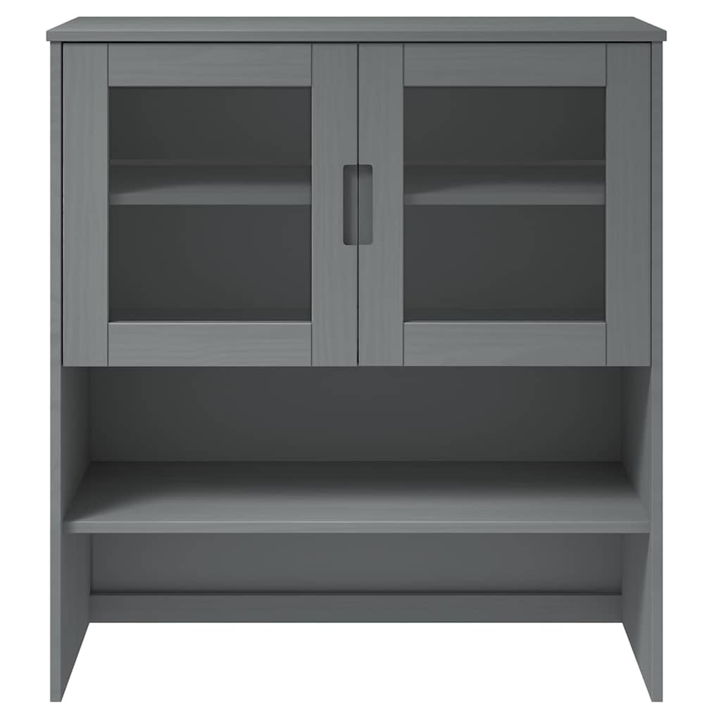 vidaXL Sur-Buffet MOLDE Gris 90x35x100 cm Bois de pin massif