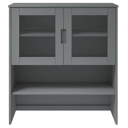vidaXL Sur-Buffet MOLDE Gris 90x35x100 cm Bois de pin massif
