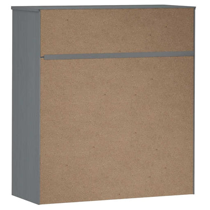 vidaXL Sur-Buffet MOLDE Gris 90x35x100 cm Bois de pin massif