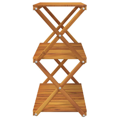 vidaXL Klappregal 3 Böden Braun 70x31x63 cm Massivholz Akazie