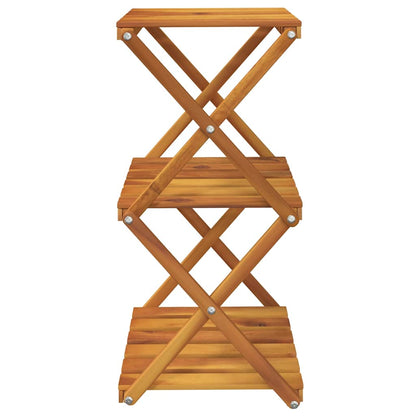 vidaXL Klappregal 3 Böden Braun 43x31x63 cm Massivholz Akazie