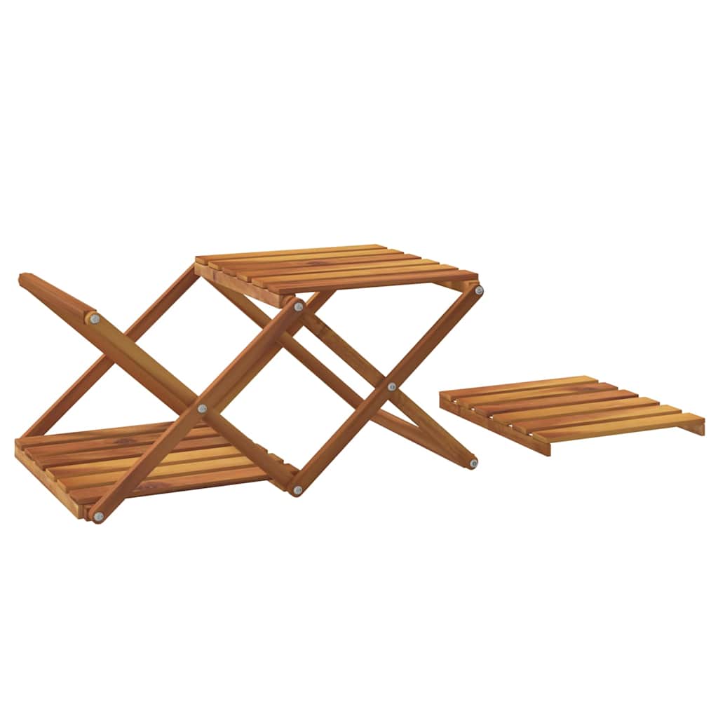 vidaXL Klappregal 3 Böden Braun 43x31x63 cm Massivholz Akazie