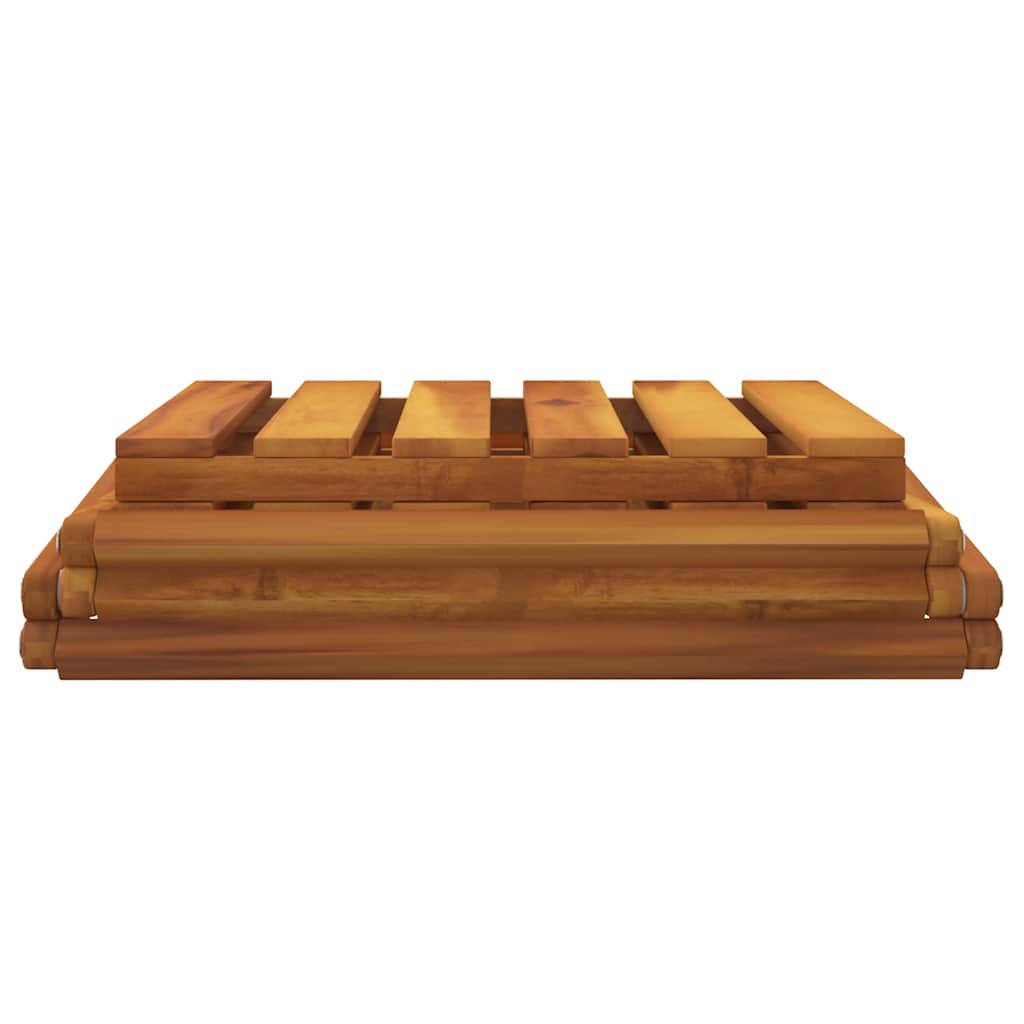vidaXL Klappregal 3 Böden Braun 43x31x63 cm Massivholz Akazie