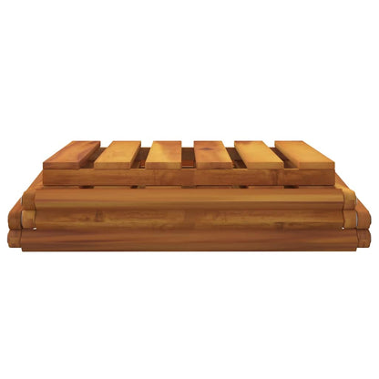 vidaXL Klappregal 3 Böden Braun 43x31x63 cm Massivholz Akazie
