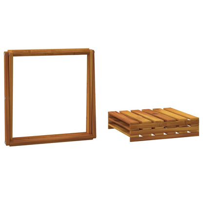 vidaXL Klappregal 3 Böden Braun 43x31x63 cm Massivholz Akazie