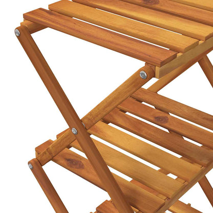 vidaXL Klappregal 3 Böden Braun 43x31x63 cm Massivholz Akazie