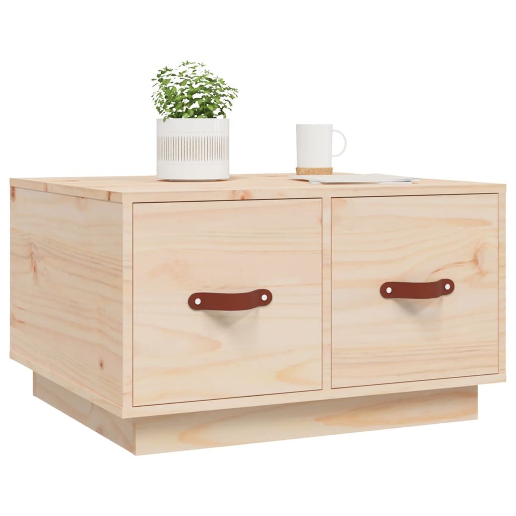 vidaXL Couchtisch 60x53x35 cm Massivholz Kiefer