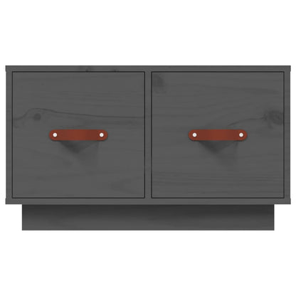 vidaXL Couchtisch Grau 60x53x35 cm Massivholz Kiefer