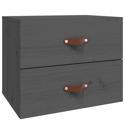 vidaXL Wand-Nachttisch Grau 50x36x40 cm