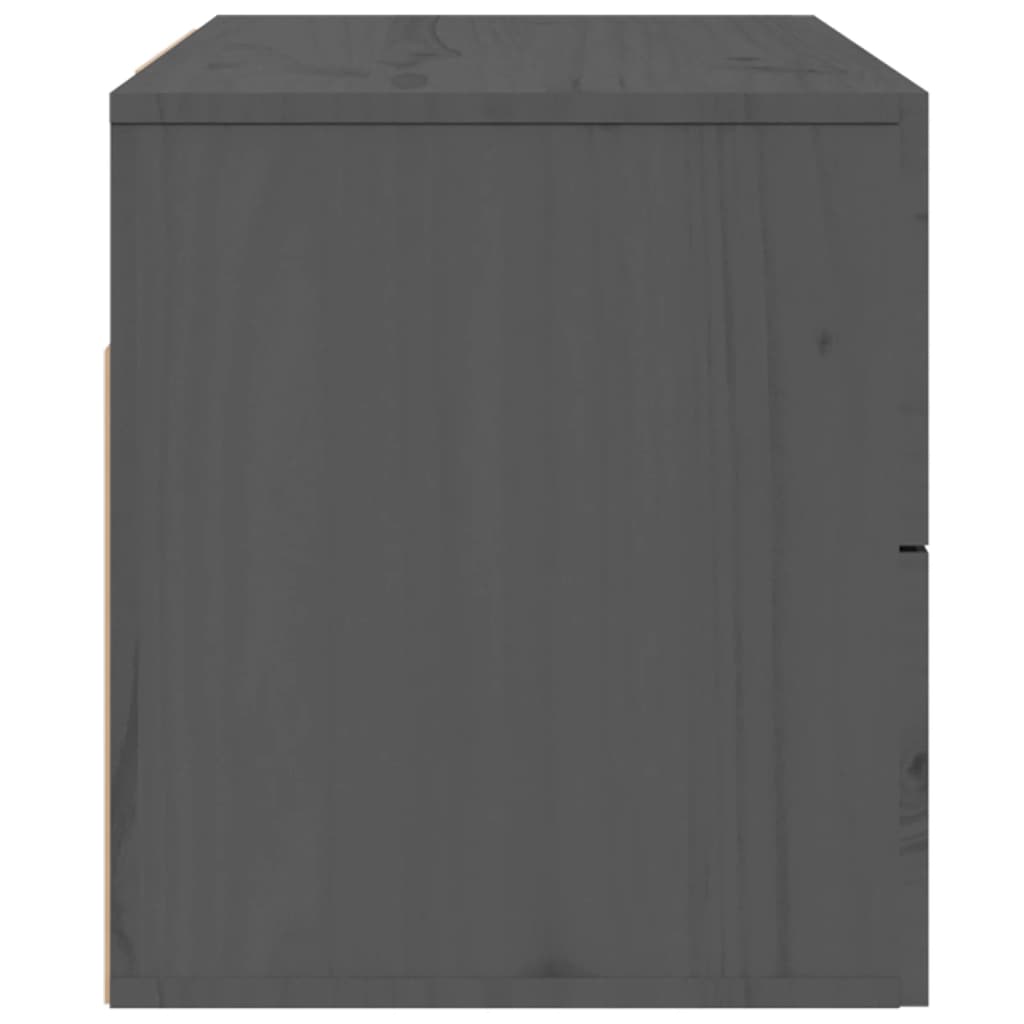 vidaXL Wand-Nachttisch Grau 50x36x40 cm