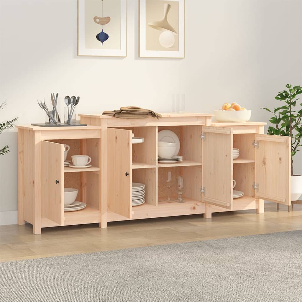 vidaXL Buffet 164 x 37 x 68 cm Bois de pin massif