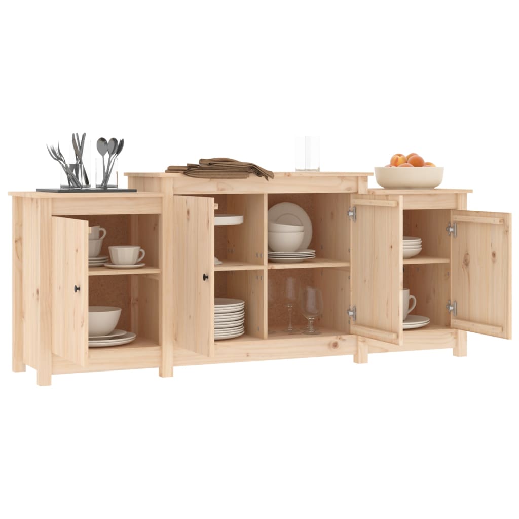 vidaXL Buffet 164 x 37 x 68 cm Bois de pin massif