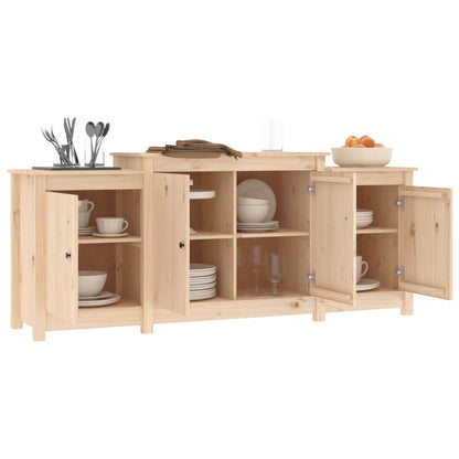 vidaXL Buffet 164 x 37 x 68 cm Bois de pin massif