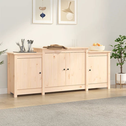 vidaXL Buffet 164 x 37 x 68 cm Bois de pin massif