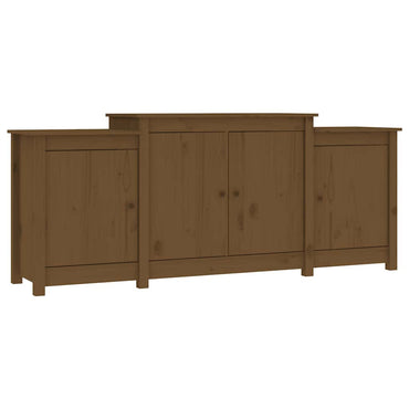 vidaXL Bahut marron miel 164x37x68 cm Bois de pin massif