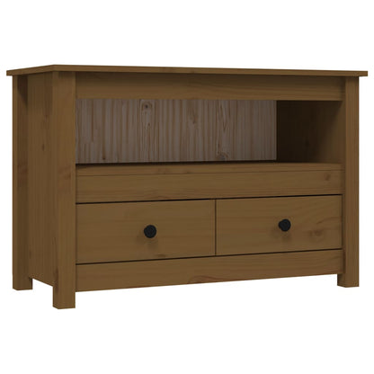 Meuble TV vidaXL marron miel 79x35x52 cm bois de pin massif