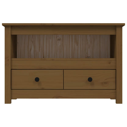 Meuble TV vidaXL marron miel 79x35x52 cm bois de pin massif