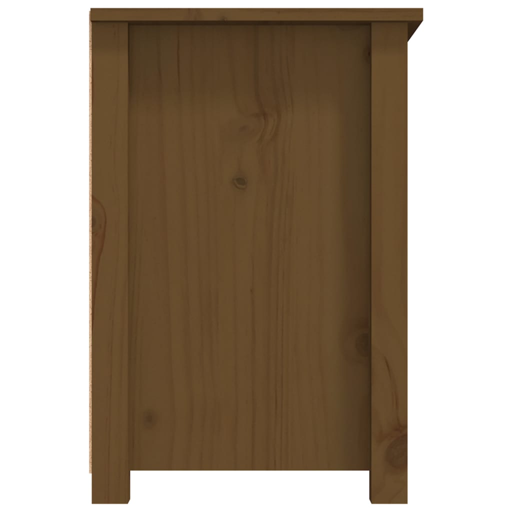 Meuble TV vidaXL marron miel 79x35x52 cm bois de pin massif
