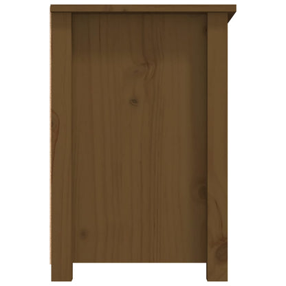 Meuble TV vidaXL marron miel 79x35x52 cm bois de pin massif