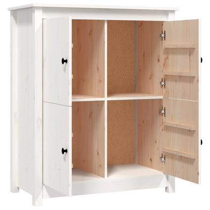 vidaXL Bahut blanc 83x41,5x100 cm Bois de pin massif