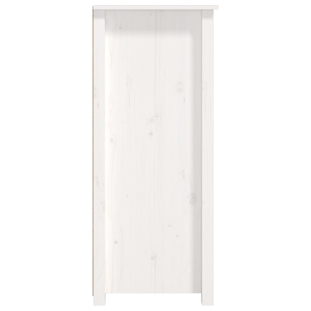 vidaXL Bahut blanc 83x41,5x100 cm Bois de pin massif