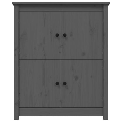 vidaXL Commode grise 83x41,5x100 cm en bois de pin massif