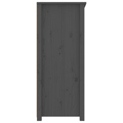 vidaXL Commode grise 83x41,5x100 cm en bois de pin massif