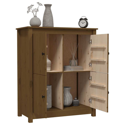 vidaXL Commode marron miel 83x41,5x100 cm Bois de pin massif