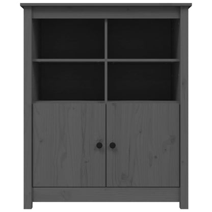 vidaXL Commode grise 83x41,5x100 cm en bois de pin massif