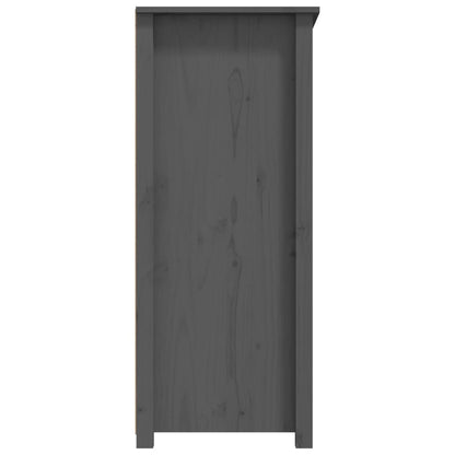 vidaXL Commode grise 83x41,5x100 cm en bois de pin massif