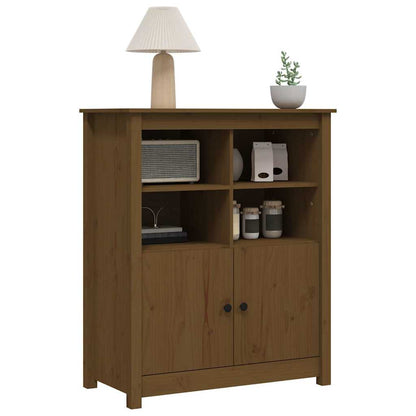 vidaXL Commode marron miel 83x41,5x100 cm Bois de pin massif