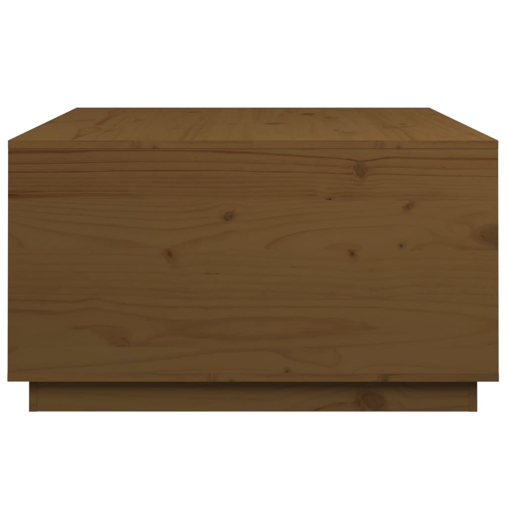 vidaXL Couchtisch Honigbraun 80x80x45 cm Massivholz Kiefer