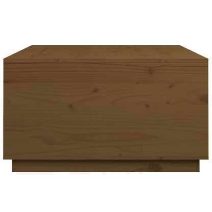 vidaXL Couchtisch Honigbraun 80x80x45 cm Massivholz Kiefer