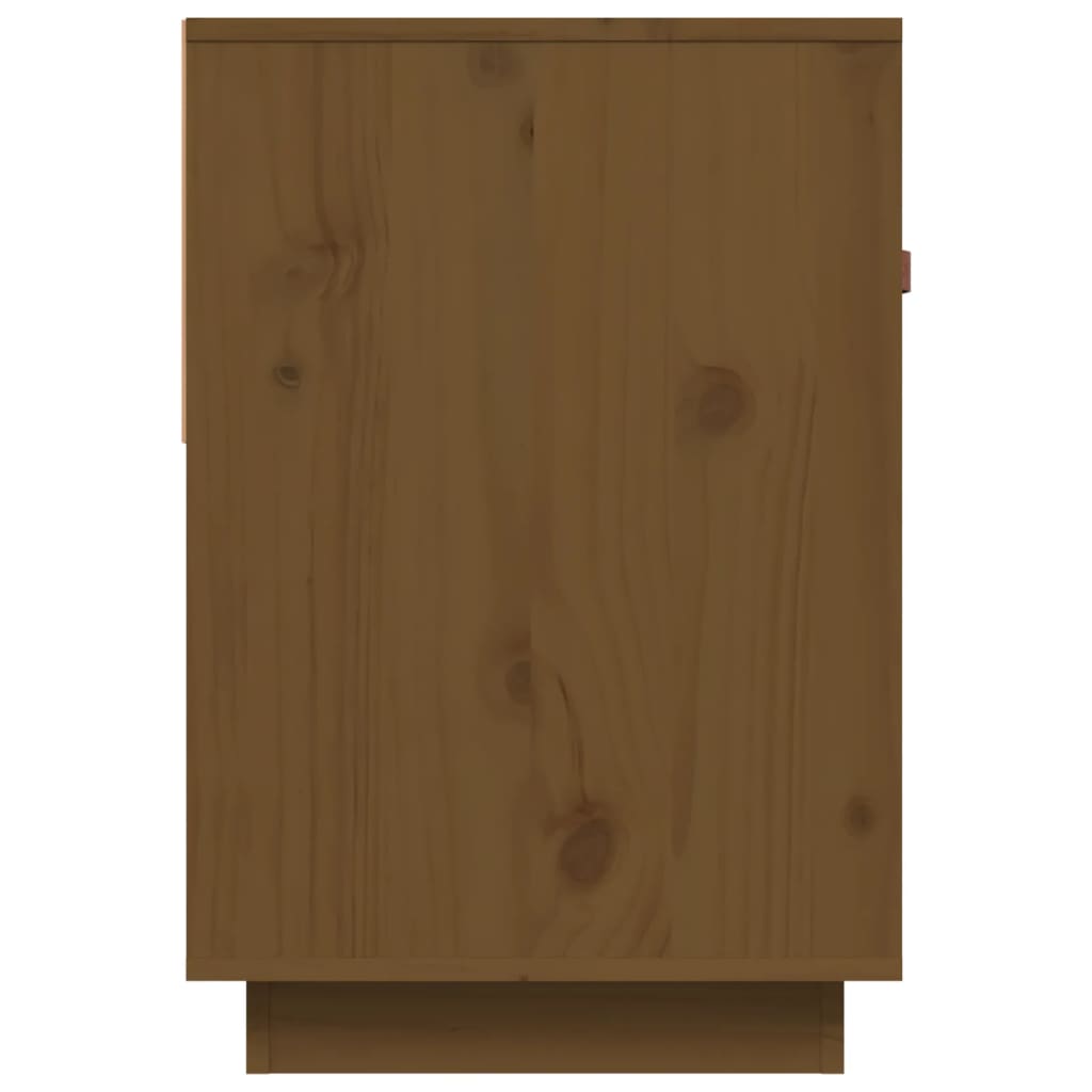 vidaXL Meuble TV marron miel 90x40x60 cm bois de pin massif